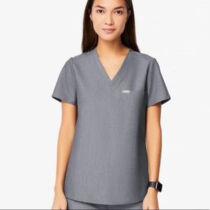 FIGS Medium Graphite Catarina Scrub Top